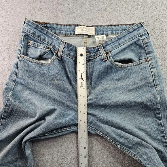 Signature by Levi Strauss & Co. Bootcut Jeans Women's 10 Blue Stretch Low Rise - Picture 5 of 15